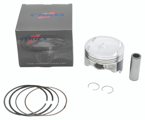 Vertex Piston 04-09 Kawasaki KFX 700 V-Force 700cc +0.50mm Oversized Cast Replica Piston Kit - 24488050 Photo - Primary