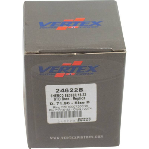 Vertex Piston 16-24 Sherco SE-R 300 300cc Cast Replica Piston Kit - 24622B Photo - Primary