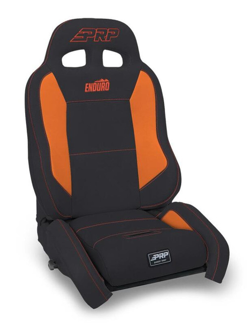 PRP EnduroCrawl Reclining Suspension Seat - Black/Orange Vinyl - Passenger - A9001045-201-207 Photo - Primary