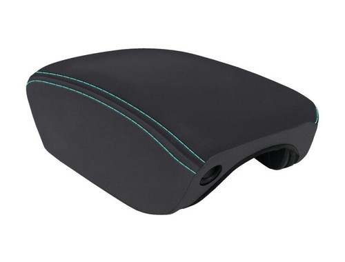 PRP 2018+ Jeep Wrangler JL Center Console Cover - Black/Teal - B103-09 Photo - Primary