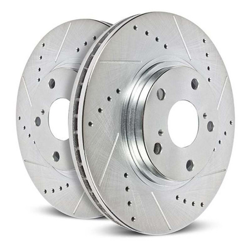 Power Stop 20-23 Toyota Highlander Front Drilled & Slotted Rotor (Pair) - JBR1911XPR