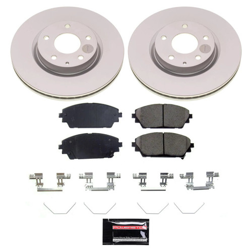Power Stop 19-23 Mazda 3 Front Z17 Coated Brake Kit - CRK8754