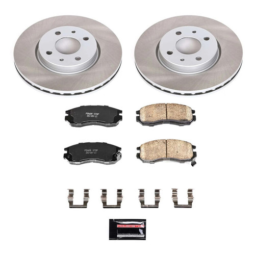 Power Stop 93-95 Eagle Summit Front Semi-Coated Rotor Kit - SC1090