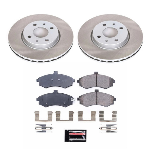 Power Stop 1996 Subaru Legacy Front Semi-Coated Rotor Kit - SC1118