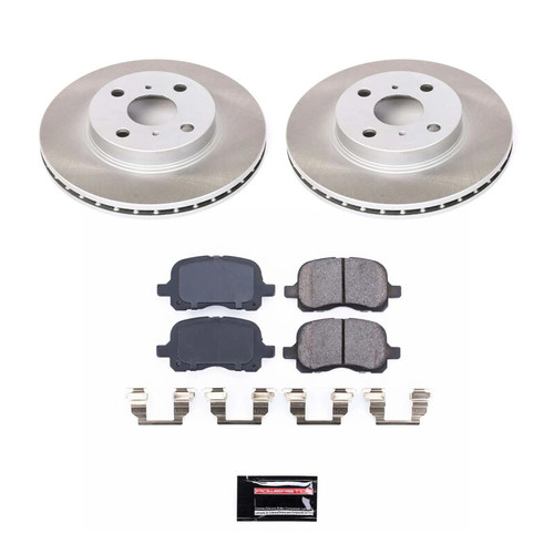 Power Stop 98-02 Toyota Corolla Front Semi-Coated Rotor Kit - SC1152