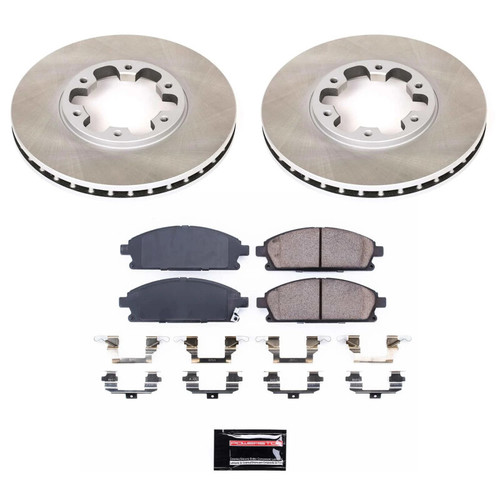 Power Stop 96-98 Nissan Pathfinder Front Semi-Coated Rotor Kit - SC1175