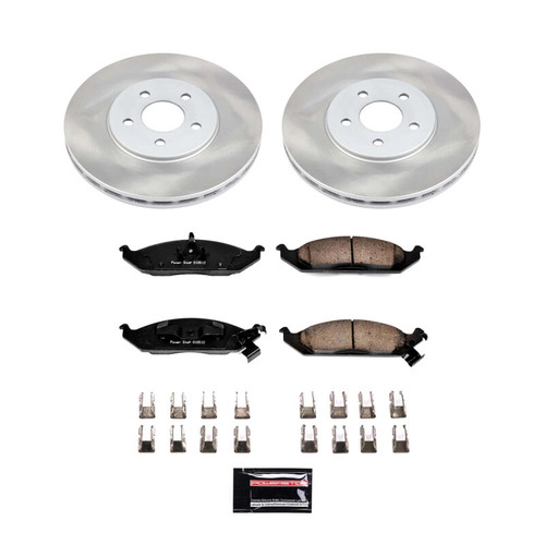 Power Stop 96-00 Plymouth Breeze Front Semi-Coated Rotor Kit - SC1679