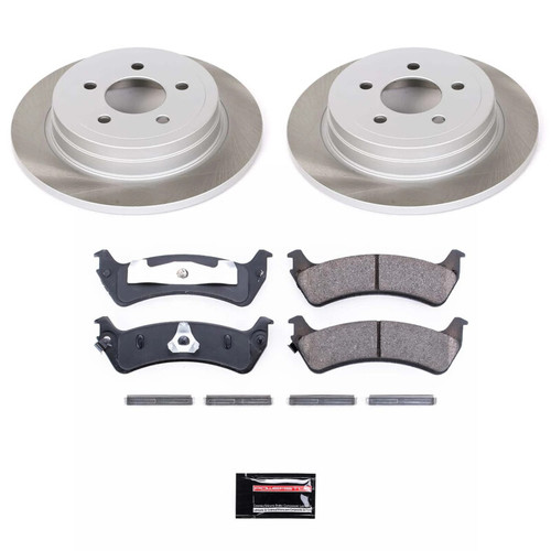 Power Stop 2003 Ford Explorer Sport Rear Semi-Coated Rotor Kit - SC1770
