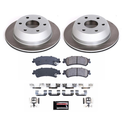 Power Stop 00-02 GMC Yukon XL 1500 Rear Semi-Coated Rotor Kit - SC2018