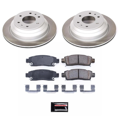 Power Stop 05-09 Saab 9-7x Rear Semi-Coated Rotor Kit - SC2050