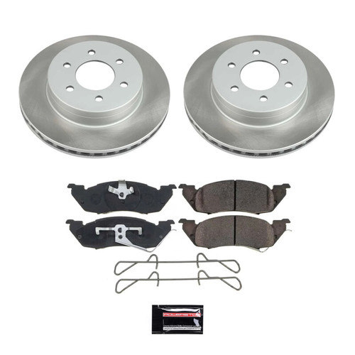Power Stop 97-98 Dodge Dakota Front Semi-Coated Rotor Kit - SC2137