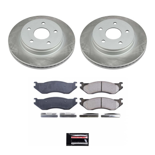 Power Stop 03-05 Dodge Ram 1500 Front Semi-Coated Rotor Kit - SC2167