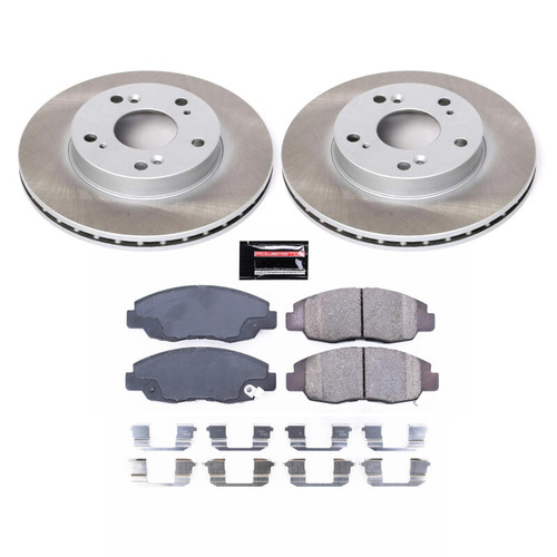 Power Stop 06-11 Honda Civic Front Semi-Coated Rotor Kit - SC2384