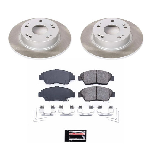 Power Stop 06-11 Honda Civic Front Semi-Coated Rotor Kit - SC2389