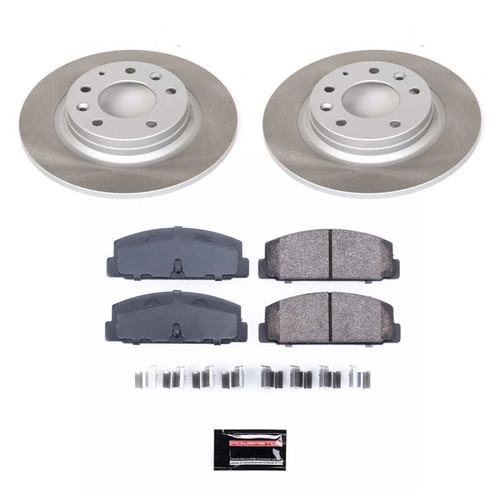 Power Stop 2003 Mazda Protege Rear Semi-Coated Rotor Kit - SC2452
