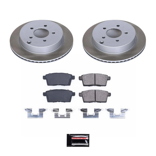 Power Stop 07-10 Lincoln MKX Rear Semi-Coated Rotor Kit - SC3060