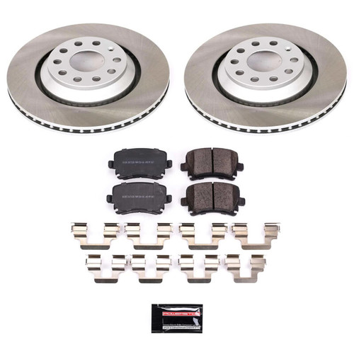 Power Stop 2008 Volkswagen R32 Rear Semi-Coated Rotor Kit - SC4628