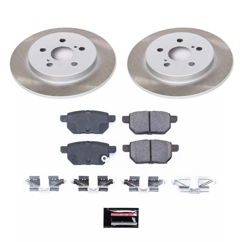 Power Stop 17-22 Toyota Prius Prime Rear Semi-Coated Rotor Kit - SC4736