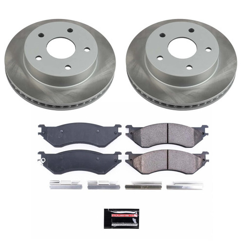 Power Stop 00-01 Dodge Ram 1500 Front Semi-Coated Rotor Kit - SC5143