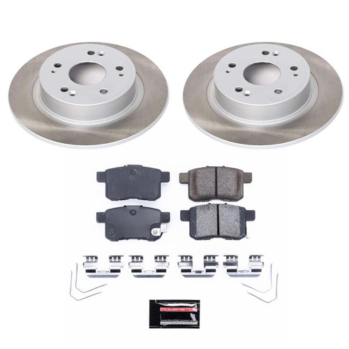 Power Stop 11-17 Honda Accord Rear Semi-Coated Rotor Kit - SC5368