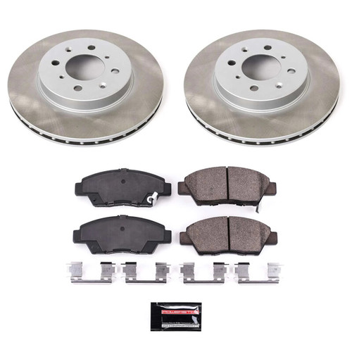 Power Stop 09-14 Honda Fit Front Semi-Coated Rotor Kit - SC5382