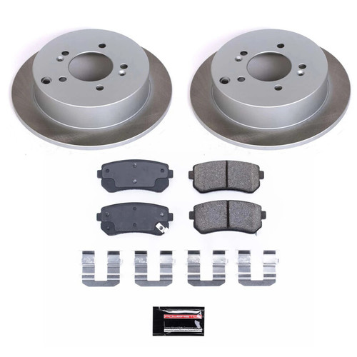 Power Stop 11-16 Kia Sportage Rear Semi-Coated Rotor Kit - SC5394