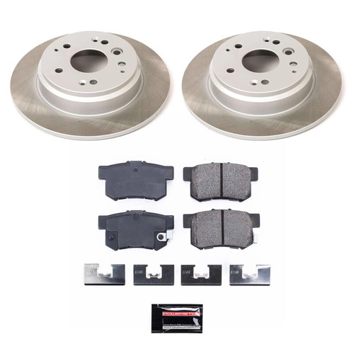 Power Stop 03-11 Honda Element Rear Semi-Coated Rotor Kit - SC5399