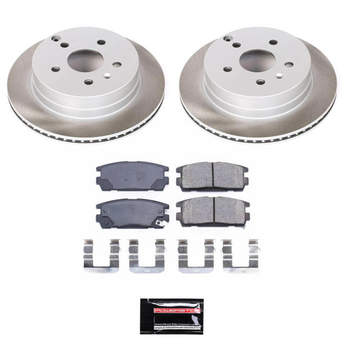 Power Stop 10-17 GMC Terrain Rear Semi-Coated Rotor Kit - SC5558