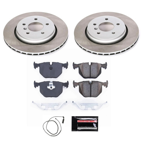 Power Stop 01-05 BMW 330xi Rear Semi-Coated Rotor Kit - SC5729