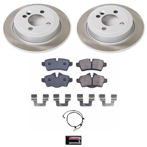 Power Stop 07-10 Mini Cooper Rear Semi-Coated Rotor Kit - SC6281