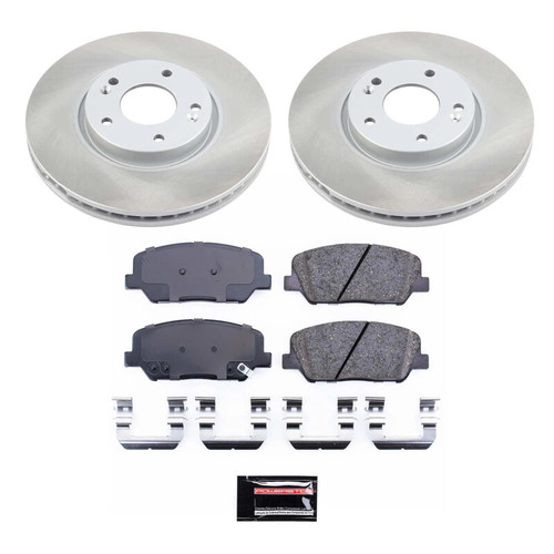 Power Stop 13-15 Hyundai Veloster Front Semi-Coated Rotor Kit - SC6306