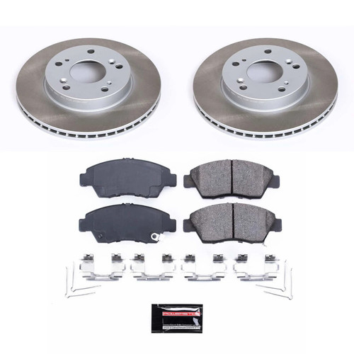 Power Stop 12-15 Honda Civic Front Semi-Coated Rotor Kit - SC6317