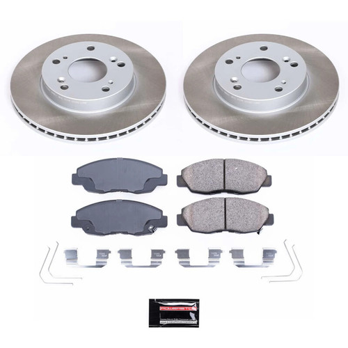 Power Stop 12-15 Honda Civic Front Semi-Coated Rotor Kit - SC6319