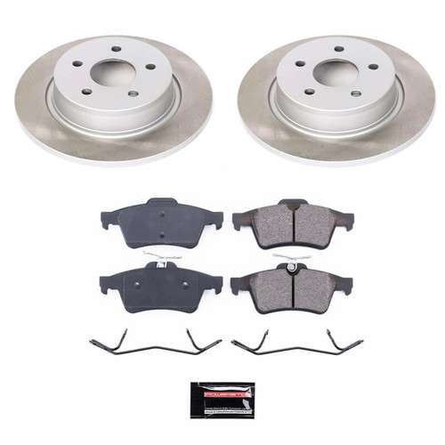 Power Stop 14-18 Ford Transit Connect Rear Semi-Coated Rotor Kit - SC6398