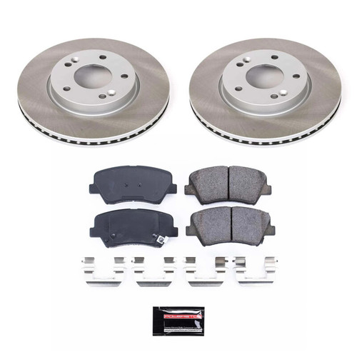 Power Stop 14-16 Kia Forte5 Front Semi-Coated Rotor Kit - SC6503