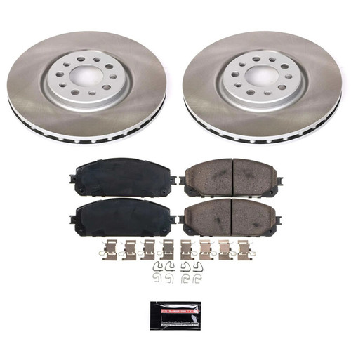 Power Stop 14-15 Jeep Cherokee Front Semi-Coated Rotor Kit - SC6540
