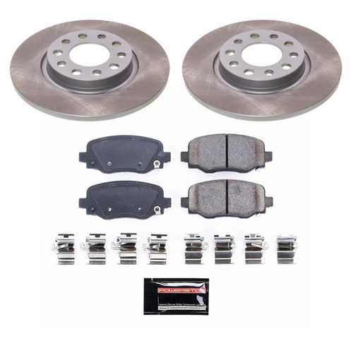 Power Stop 14-22 Jeep Cherokee Rear Semi-Coated Rotor Kit - SC6543