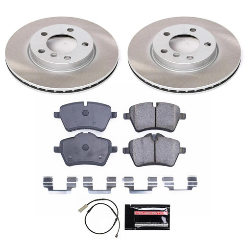 Power Stop 13-16 Mini Cooper Paceman Front Semi-Coated Rotor Kit - SC6662