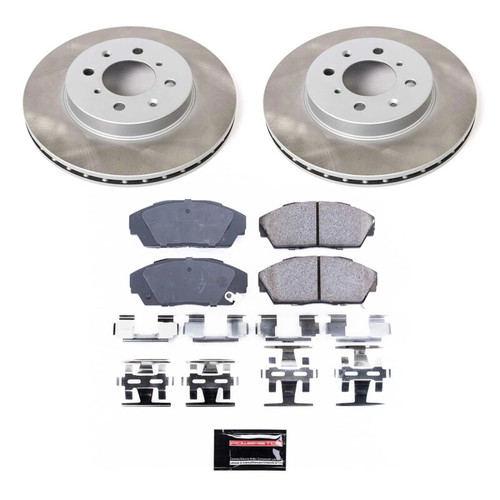 Power Stop 90-93 Honda Civic Front Semi-Coated Rotor Kit - SC688