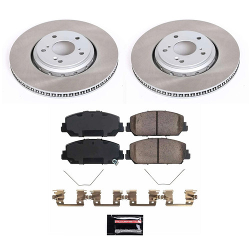 Power Stop 17-20 Honda Civic Front Semi-Coated Rotor Kit - SC7347