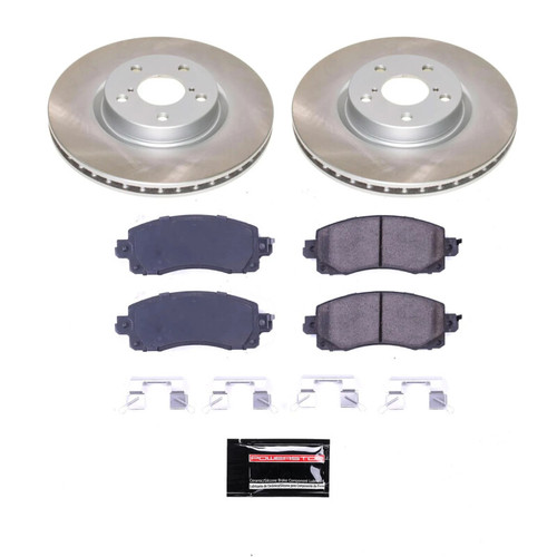 Power Stop 17-22 Subaru Impreza Front Semi-Coated Rotor Kit - SC7891