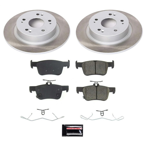 Power Stop 18-22 Honda Accord Rear Semi-Coated Rotor Kit - SC8063
