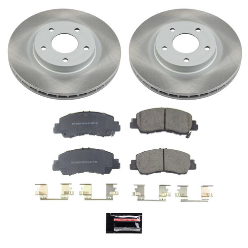 Power Stop 18-20 Mitsubishi Eclipse Cross Front Semi-Coated Rotor Kit - SC8424