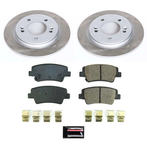 Power Stop 21-23 Hyundai Elantra Rear Semi-Coated Rotor Kit - SC8769