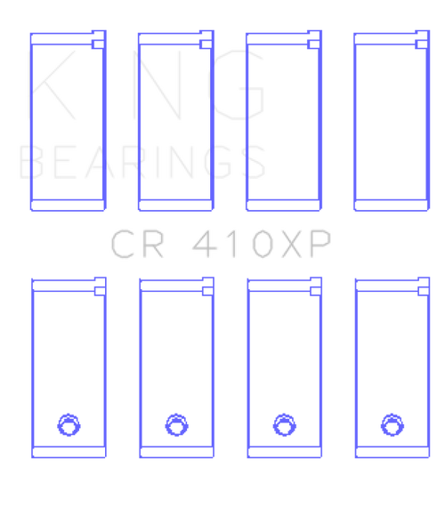 King Engine Bearings Ford Lotus 1.5L/1.6L Ohv (Size STDX) Connecting Rod Bearing Set - CR410XPSTDX Photo - Primary