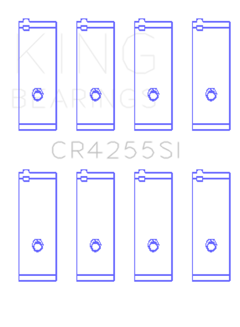 King Engine Bearings G.M.C. /Quard 4 1996/Up (Size +0.50mm) Connecting Rod Bearing Set - CR4255SI0.5 Photo - Primary