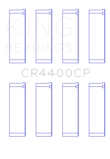 King Engine Bearings Honda R16A/R18A 2006- Current (Size +0.25mm) Connecting Rod Bearing Set - CR4400CP0.25 Photo - Primary