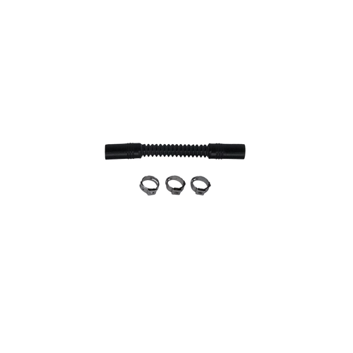 Deatschwerks Convoluted Tubing 100mm Length x 10mm ID Side 1 x 10mm ID Side 2 - Black - 9-CT-4-38 Photo - Primary