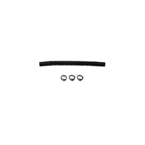 Deatschwerks Convoluted Tubing 150mm Length x 10mm ID Side 1 x 10mm ID Side 2 - Black - 9-CT-6-38 Photo - Primary