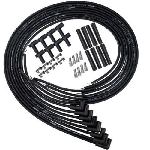 Moroso Universal 90 Degree Plug Ends Black Ultra 40 Wire Set & Coil Pack Kit - 73852 User 1